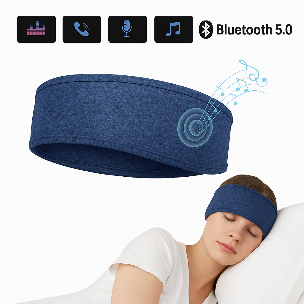 Wireless Bluetooth Sleeping Headphones Sports Headband Eye Mask